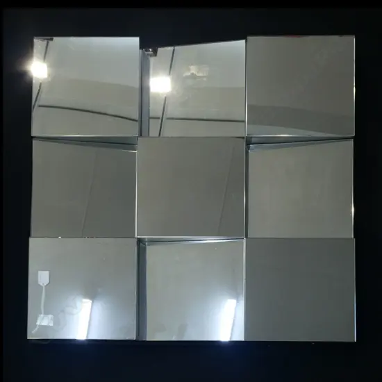 IMPRESSIVE GEOMETRIC 9-SECTION MIRROR, 750  x 750mm