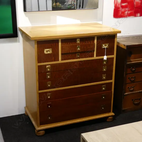 CAMPAIGNE STYLE CHEST OF DRAWERS 850x500x920mm