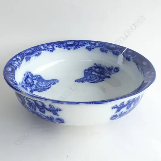LG BLUE & WHITE WASH BOWL, DIA. 410mm
