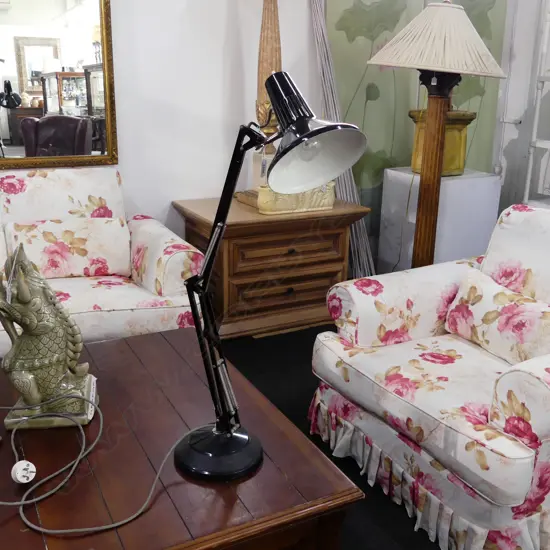 BLACK PAINTED ANGLEPOISE LAMP 