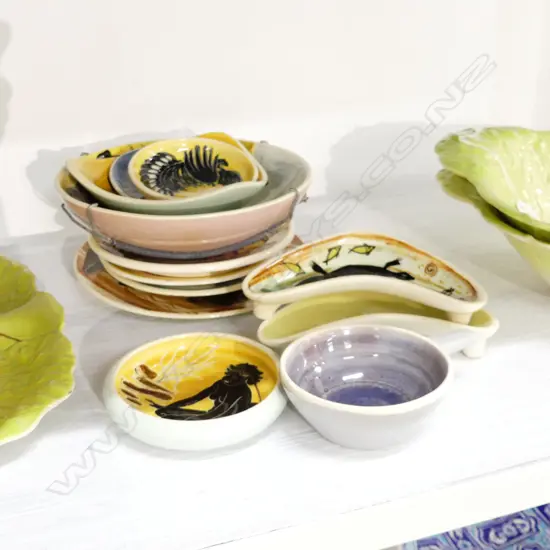 11 ASST MARTIN BOYD POTTERY PCS + 1 GUY BOYD