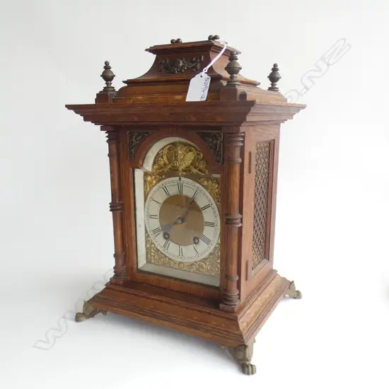 MANTLE CLOCK GERMAN LENZKIRCH MOVEMENT CIRCA 1893 