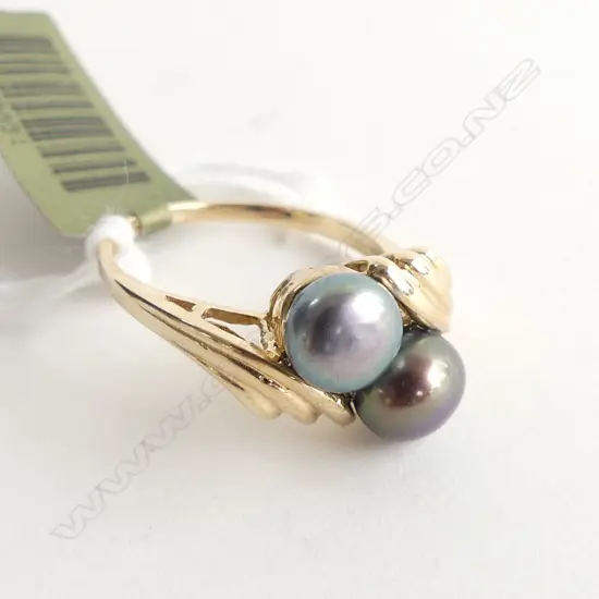 10CT YG TAHITIAN PEARL RING 2.4 GRAMS
