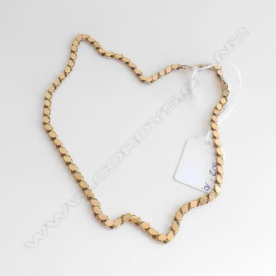 GOLD ? FLAT LINK NECK CHAIN 8.35gm