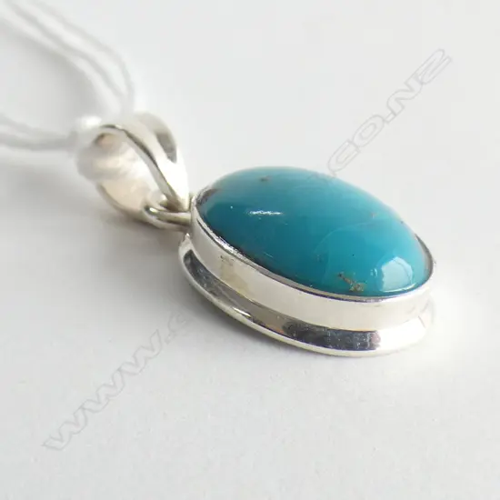 TURQUOISE & 925 SILVER PENDANT 