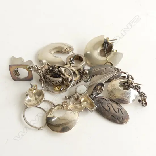 11 PAIRS ASST 925 SILVER EARRINGS 50.8GMS