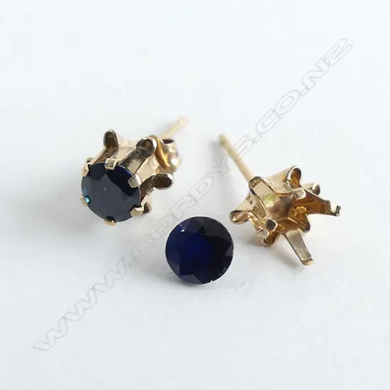 PR 9CT & SAPPHIRE EARRINGS 1 STONE LOOSE