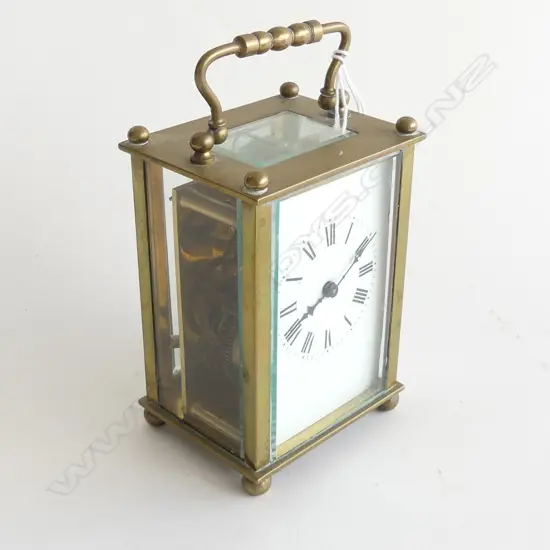 (20603) CARRIAGE CLOCK WITH KEY NOT WORKING H. 140mm