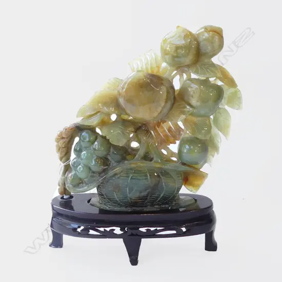 JADITE FRUIT TREE ON STAND H.250mm