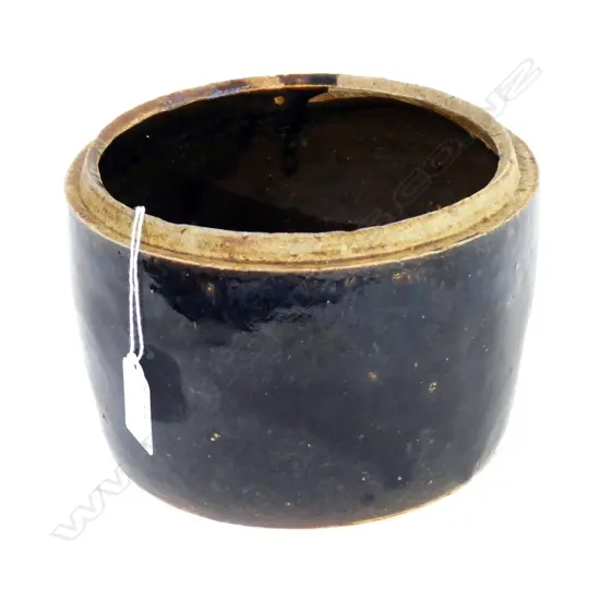 MING DYNASTY SMALL BLACK BOWL - NO LID DIA 180MM