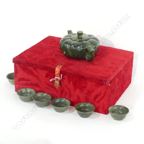 CHINESE JADE TEA SET