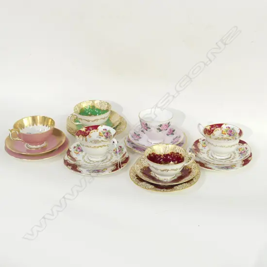 SIX ENGLISH TRIOS- ROYAL ALBERT + OTHERS