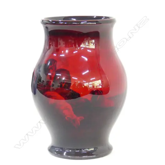 ROYAL DOULTON NOKE FLAMBE VASE  H 195MM