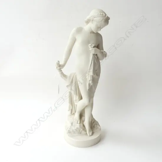 COPELAND PARION WARE FIGURE 'RIVERSIDE' DATE MARK 1881 H.460mm