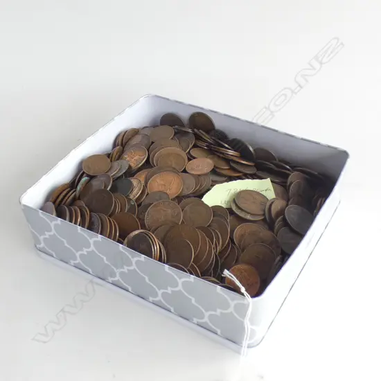 7.3 KG TIN UK COPPER PENNIES