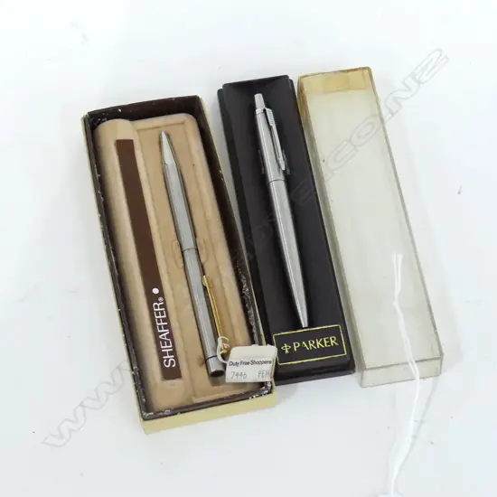 VINTAGE BOXED PENS; SHAEFFER & PARKER 