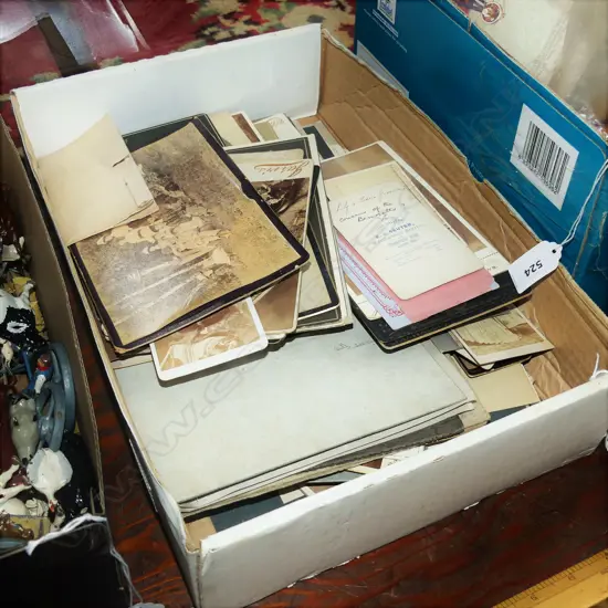 BOX ASST VINTAGE PHOTOGRAPHS c.1900