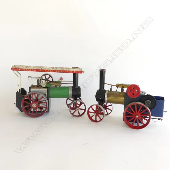 (20644) MAMOD TE1A TRACTION ENGINE + DAVID AULD TRACTION ENGINE
