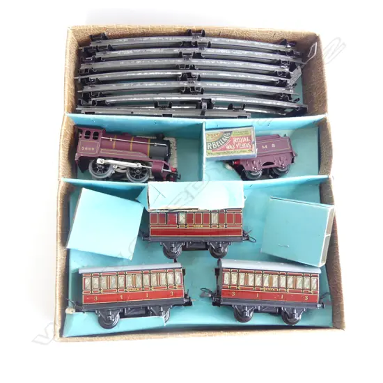 (20625) HORNBY No. 501 PASSENGER SET IN ORIGINAL BOX IN PLAY WORN CONDITION