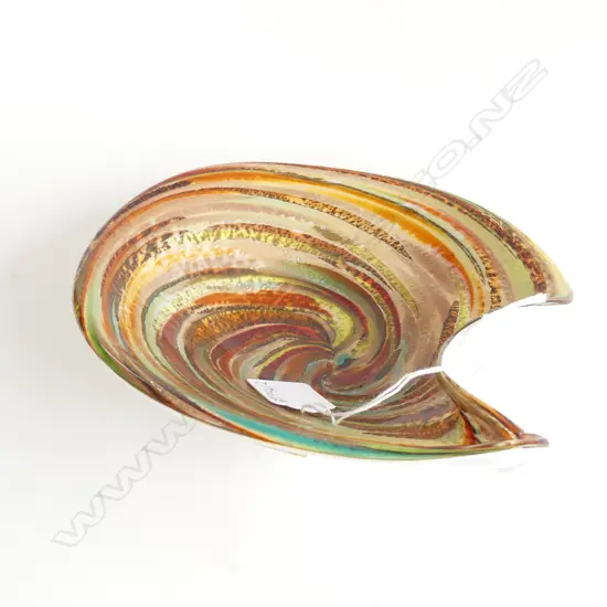 VENETIAN ART GLASS BOWL 190mm dia