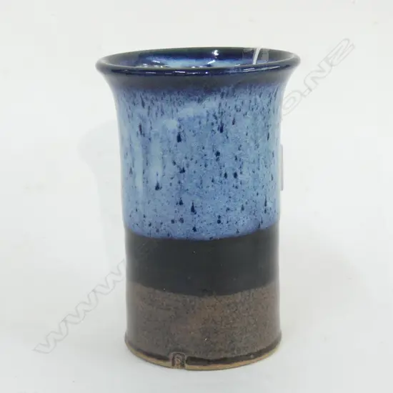PETER STICHBURY CHUN & TENMOKU CYLINDER VASE H.175mm