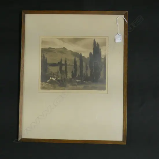 George Chance (1885-1963) 'Beside Lake Wakatipu'