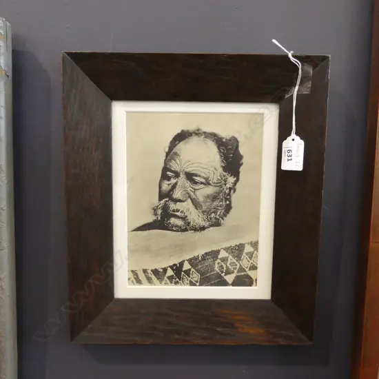 CHARLES SPENCER REPRINT PHOTO MĀORI PORTRAIT