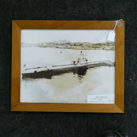 1943 PHOTO OF SUBMARINE- HMS SUBTLE 265mm X 340mm