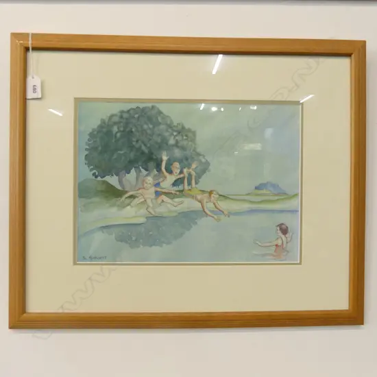 SYD SIREIETT 'SPLASH' W/C 245x345mm