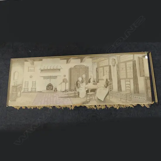 LG WOVEN CLOTH ART WORK L1820 X 650MM frame a/f