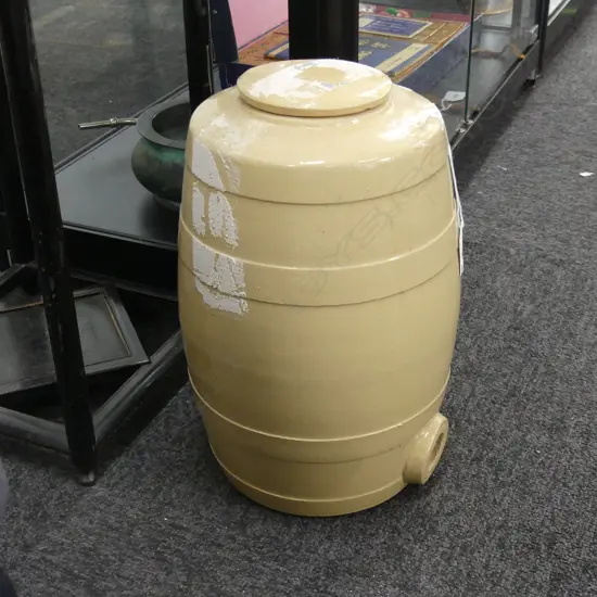 OLD STONEWARE BARREL H.310mm