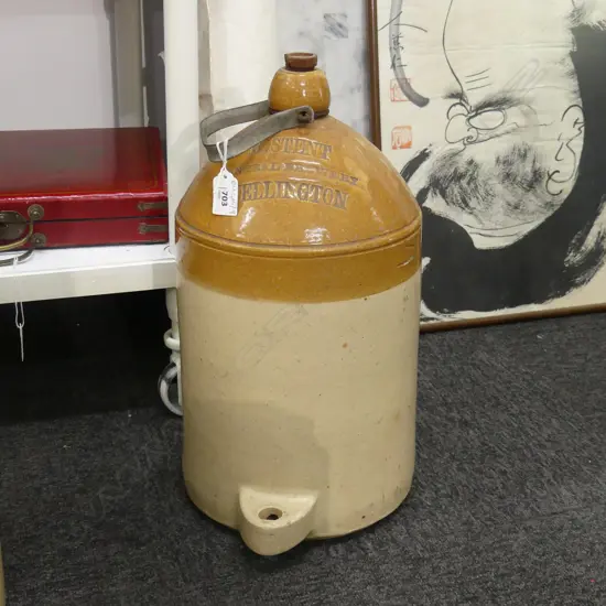 OLD STONE CROCK 'R. STENT WELLINGTON' H.410mm