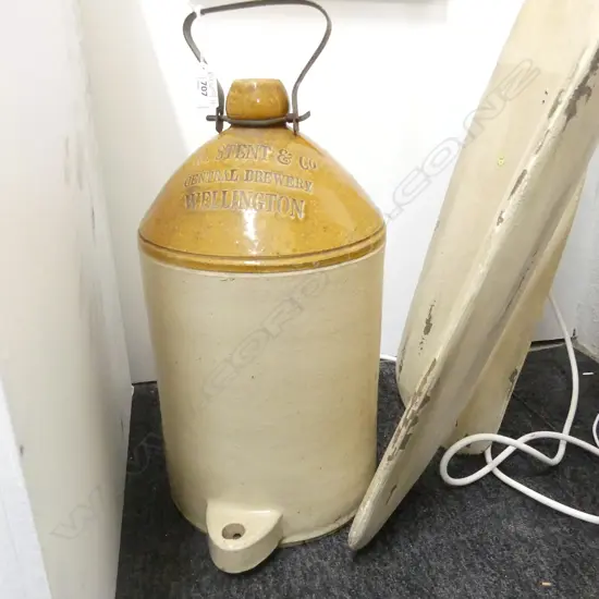 OLD STONE CROCK 'R. STENT & CO. WELLINGTON' H.410mm