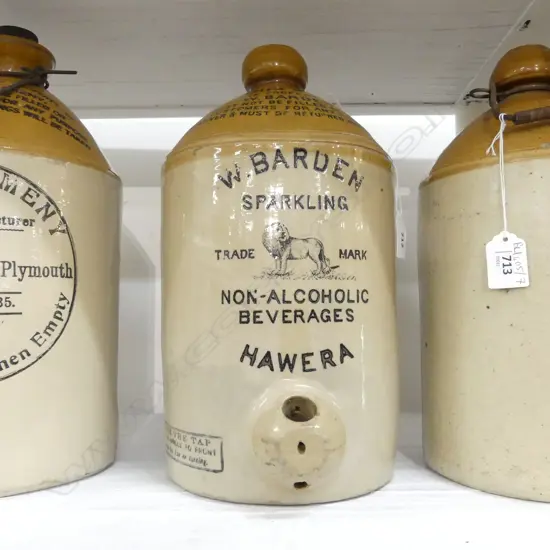 OLD STONE CROCK; 'W. BARDEN HAWERA' H.320mm