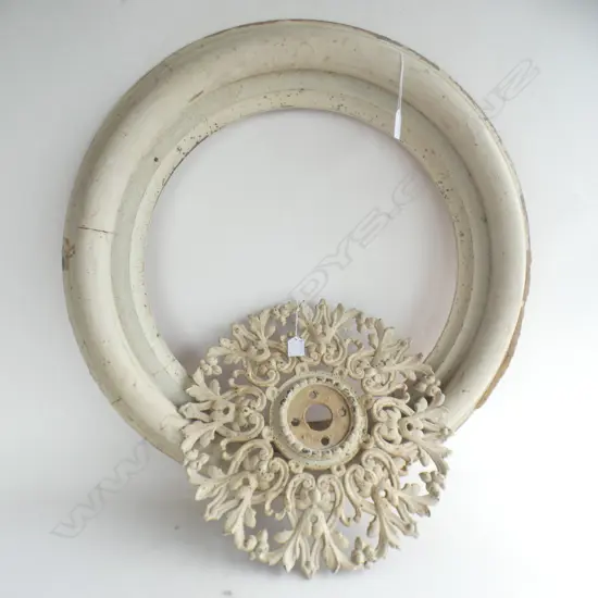 ANITQUE IRON CEILING ROSE & TRIM RING 700mm dia
