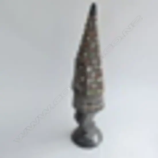 TALL PNG CARVED WOODEN FIGURE TOLAN TUMBUAN DANCER H.545mm