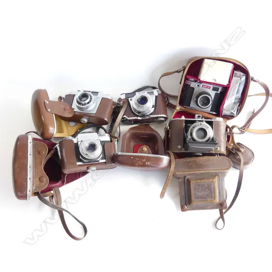 BOX LOT OF 5 CAMERAS SOME AF