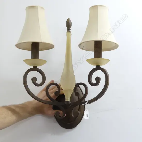 GLASS & METAL WALL LIGHT H.520mm