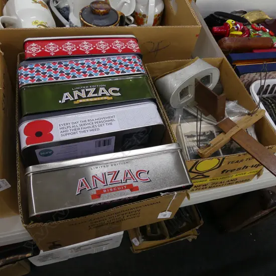 4 RSA COLLECTIBLE BISCUIT TINS + ONE OTHER