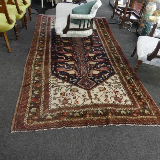 OLD HAND KNOTTED ALL WOOL PERSIAN RUG 3200x1580mm