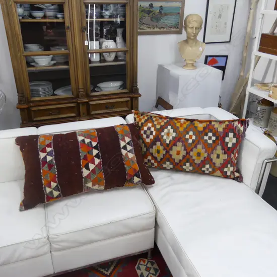 2 LGE VINTAGE KELIM CUSHIONS L.730mm EACH