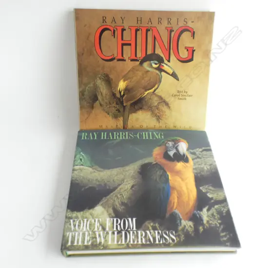 2 RAYMOND HARRIS-CHING BOOKS; VOICE FROM THE WILDERNESS & BIRDS OF THE WILD