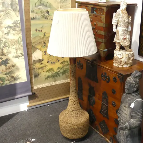 RETRO LARGE TABLE LAMP - CORK H.1270mm