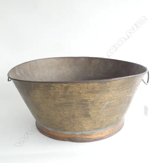 VINTAGE COPPER / METAL BUCKET 435mm dia