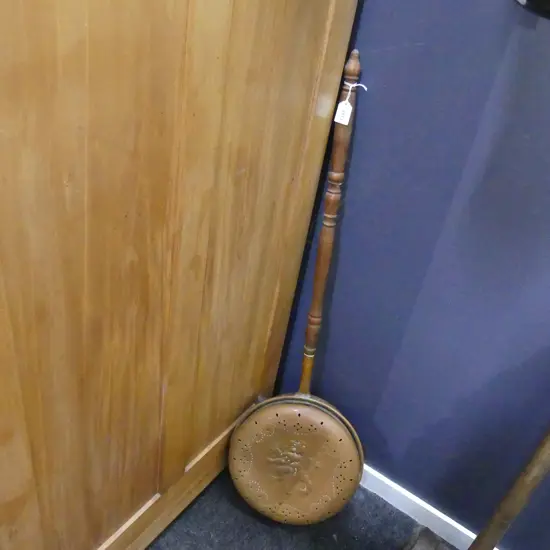 VINTAGE COPPER BED WARMER L.950mm