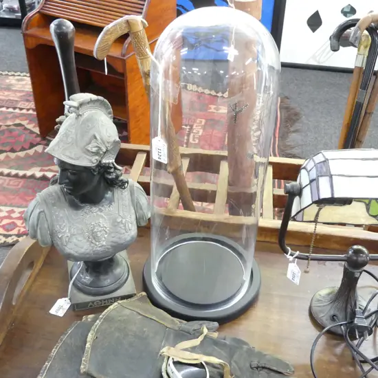 GLASS DOME w. BASE H.480mm