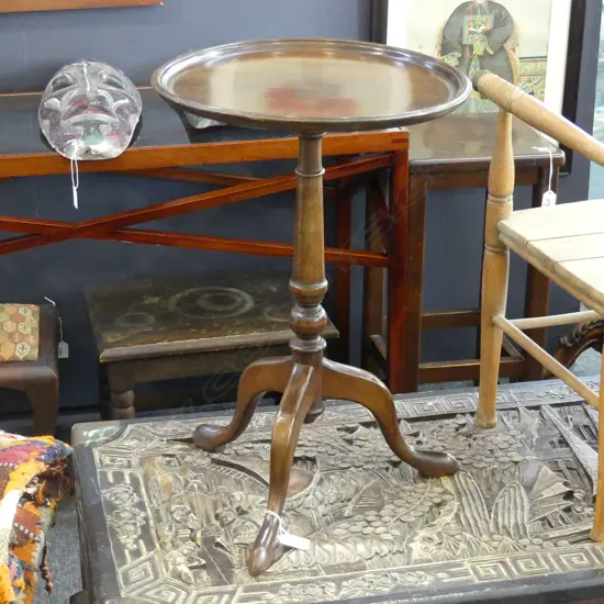 MAHOGANY WINE TABLE H.520mm