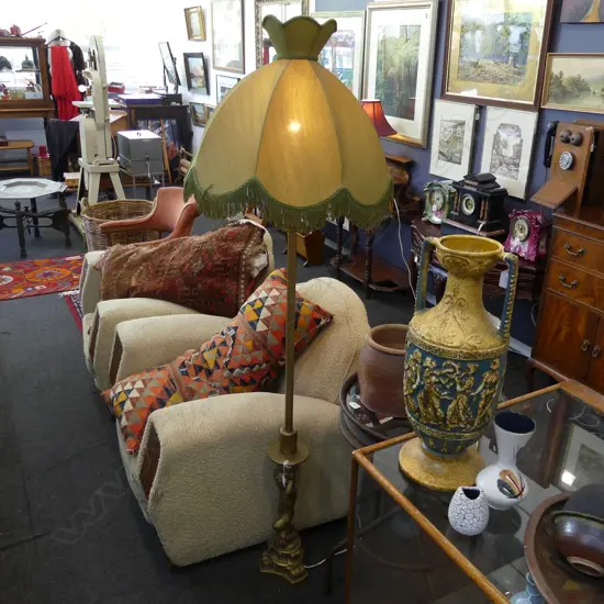 VINTAGE CHERUB FLOOR LAMP H.1800mm WITH SHADE