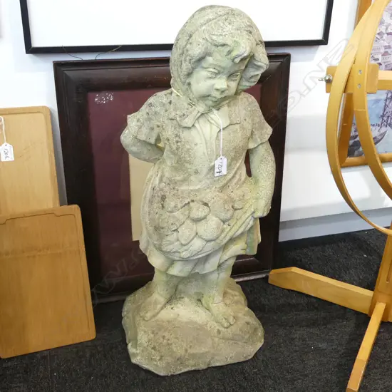 VINTAGE CONCRETE GARDEN STATUE H.700mm