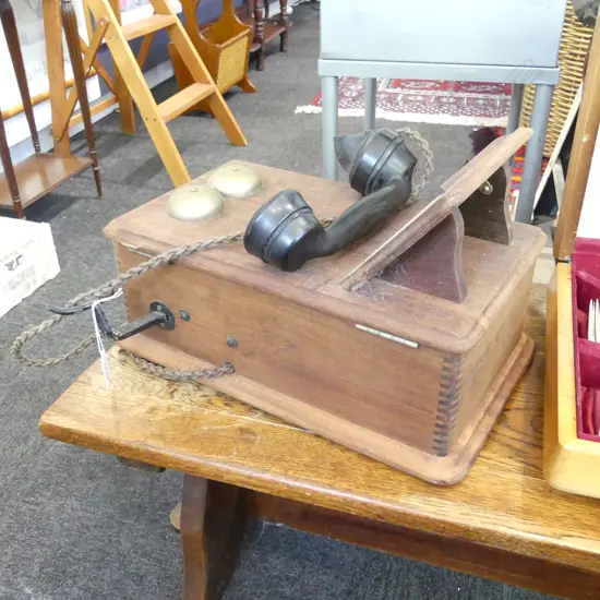 VINTAGE WALL PHONE H.385mm